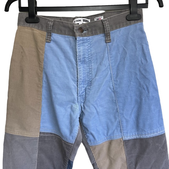 Re/Done x Levi’s Corduroy Patchwork Pant Size 26 - Picture 2 of 10